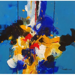 Zohaib Rind, 24 x 24 Inch, Acrylic On Canvas, Abstract Painting, AC-ZR-181